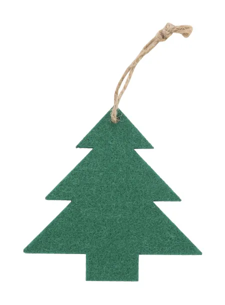 Joulox RPET Christmas tree ornament, snowflake Green