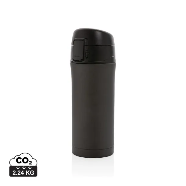  Metallic easy lock vacuum mug - XD Collection Black