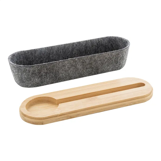 Decora RPET pen holder Grey Natural