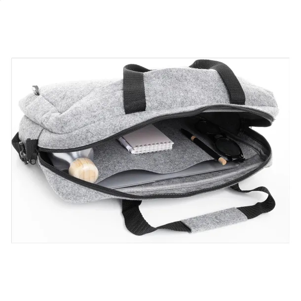Refelt Docu torba za dokumente RPET filca, 15" Siva