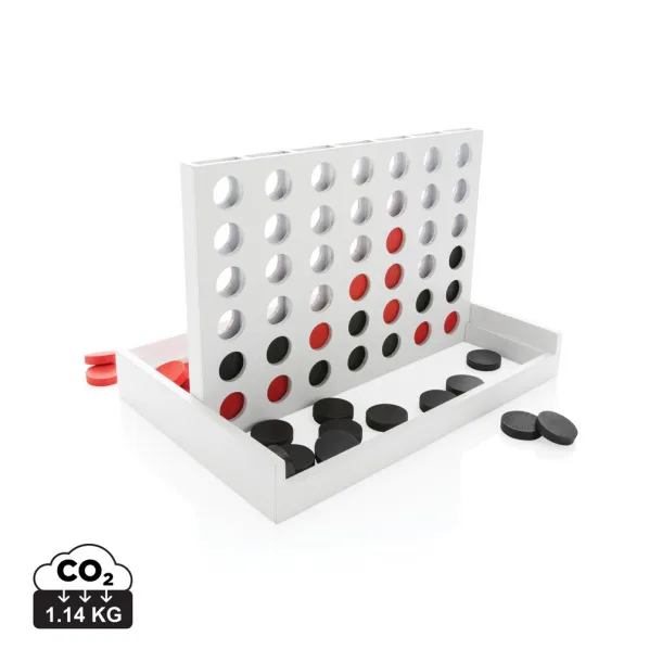  FSC® Connect four wooden game - XD Collection White