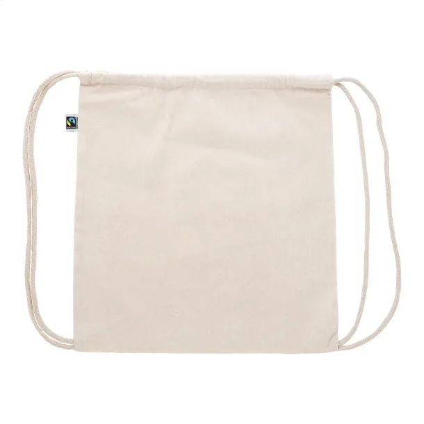 Ferdraw Fairtrade drawstring bag Natural