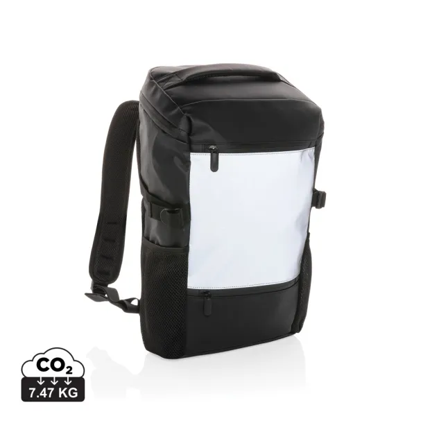  PU high visibility easy access 15.6" laptop backpack - XD Collection Black