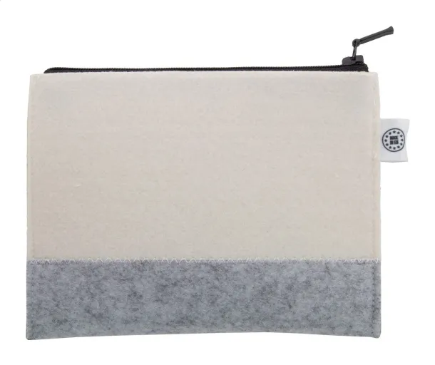 CreaFelt Beauty M custom cosmetic bag White Grey