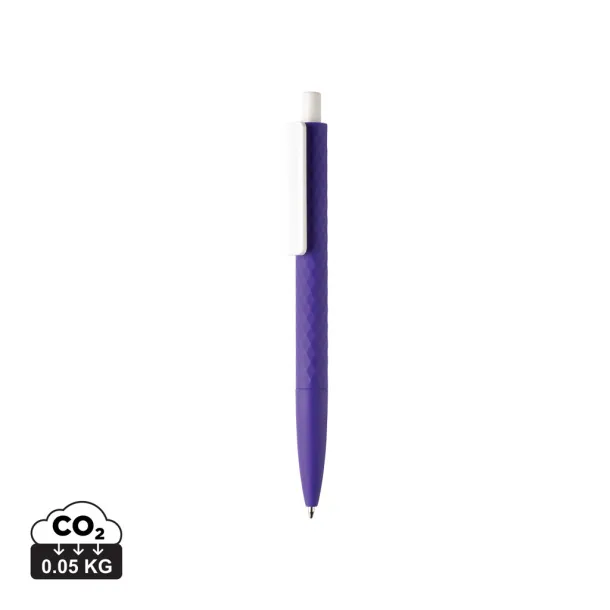  X3 glatka kemijska olovka - XD Collection Ljubičasta Bijela