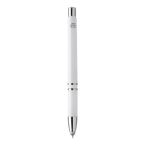 Clonnel anti-bacterial touch ballpoint pen White