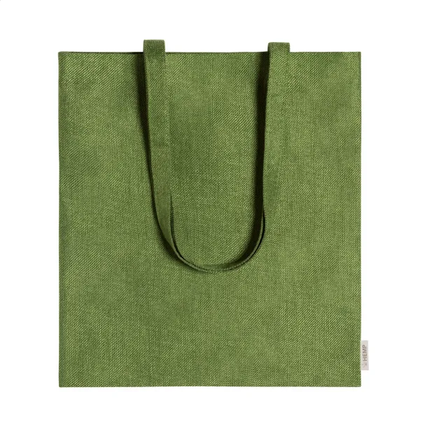 Sativy hemp shopping bag Green