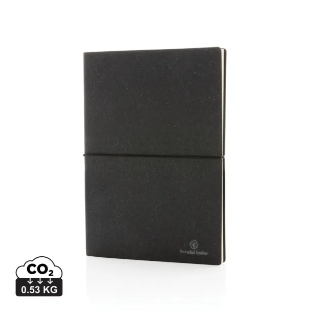 A5 recycled leather notebook - XD Collection Grey