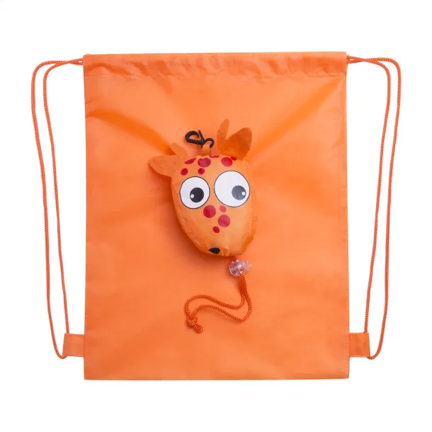 Noah drawstring bag, zebra Orange