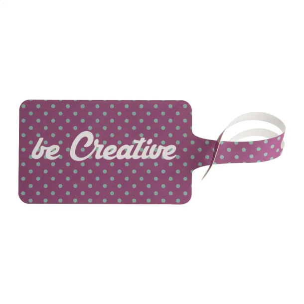 London luggage tag White
