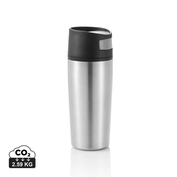 Auto šalica bez drške, 300 ml - XD Design Srebrna Crna