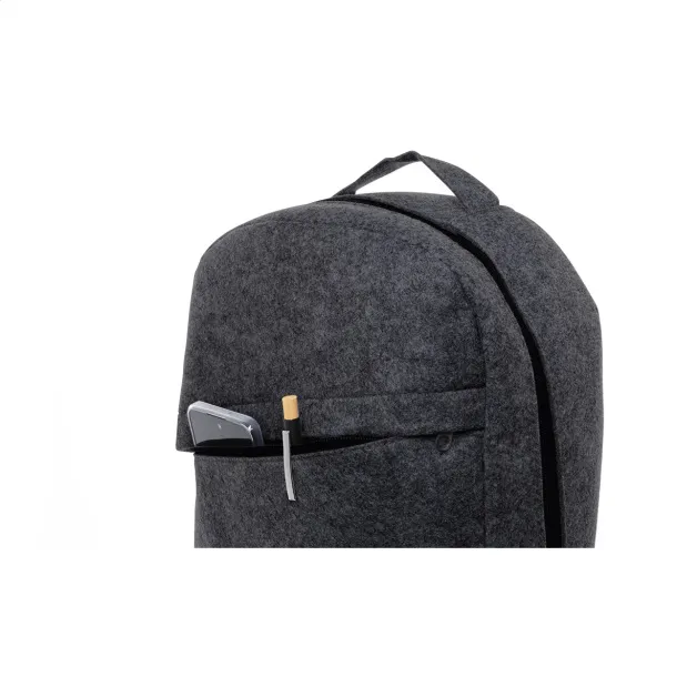 Refelt Back Ruksak od RPET filca, 15" Tamno siva