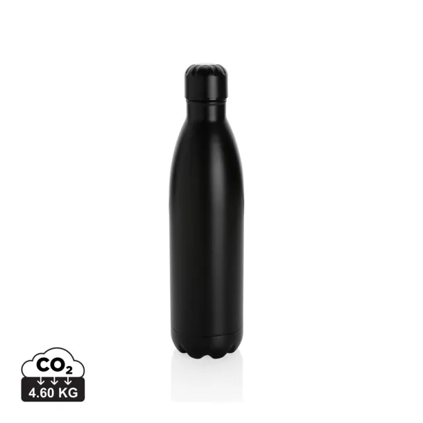  Solid color vacuum stainless steel bottle 750ml - XD Collection Black