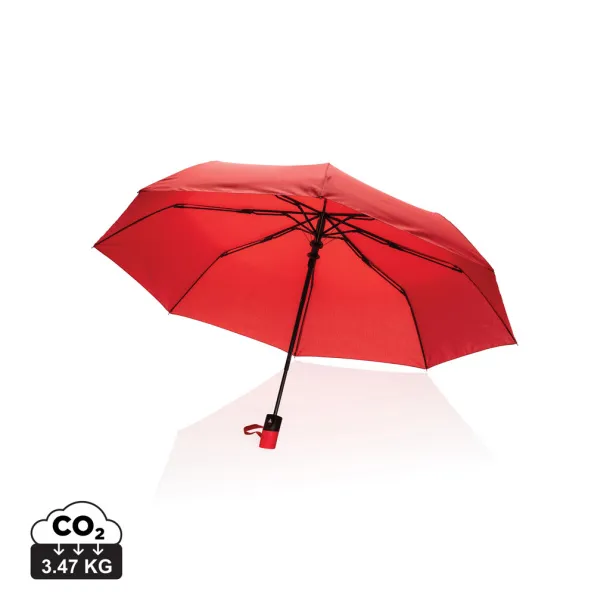  21" Impact AWARE™ RPET 190T mini auto open umbrella - XD Collection Crvena