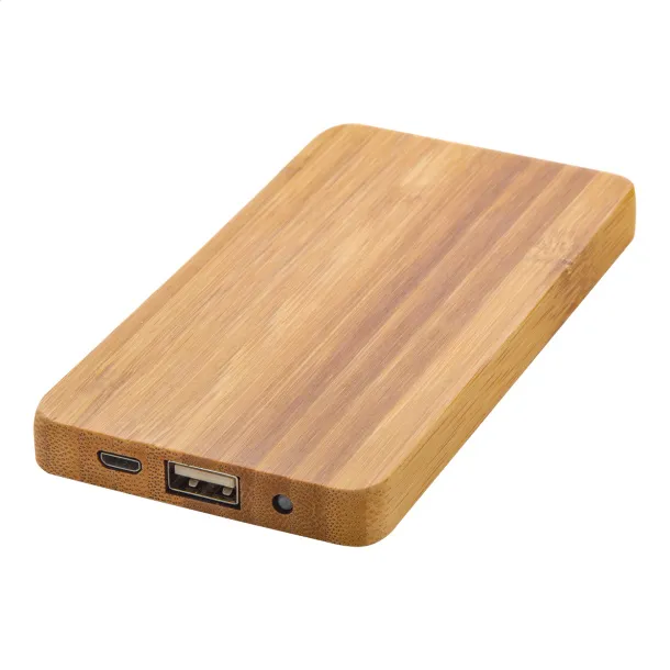 Bamboost USB prijenosna baterija Prirodna