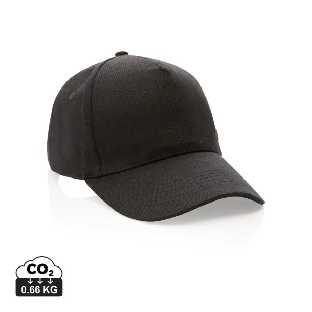 Impact 5panel 280gr Rcotton cap with AWARE™ tracer - XD Collection Black
