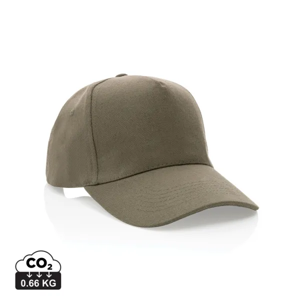Impact 5panel 280gr Rcotton cap with AWARE™ tracer - XD Collection Green