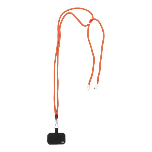 Corphon RPET mobile holder lanyard Red