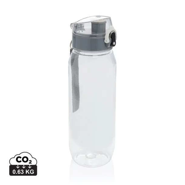  Yide nepropusna boca za vodu koja se zaključava od RCS recikliranog PET-a, 800 ml - XD Collection Prozirno