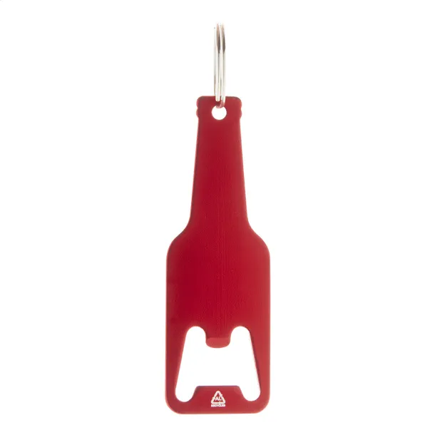 Kaipi bottle opener keyring Red