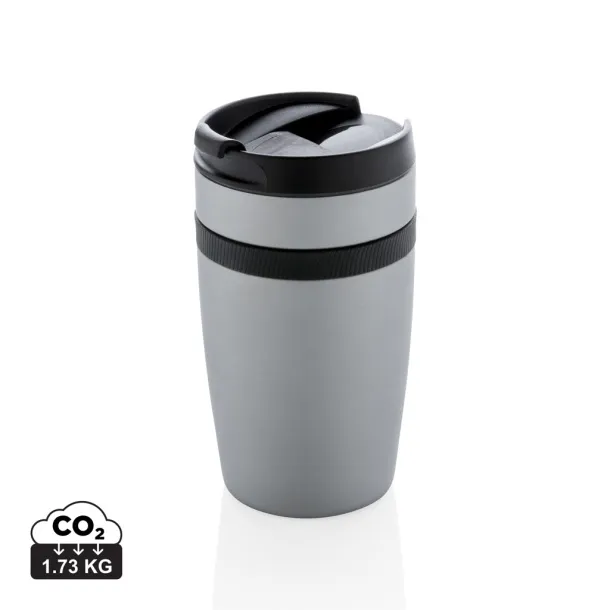  Siera termo šalica za kavu, 280 ml - XD Xclusive Srebrna Crna