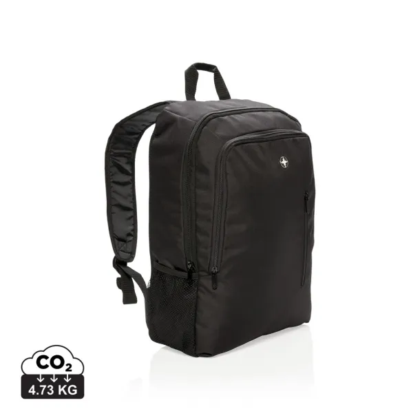  Swiss Peak poslovni ruksak za laptop, 17" - Swiss Peak Crna