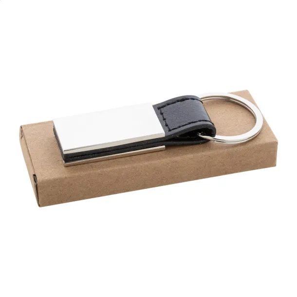 Pukke keyring Silver Black