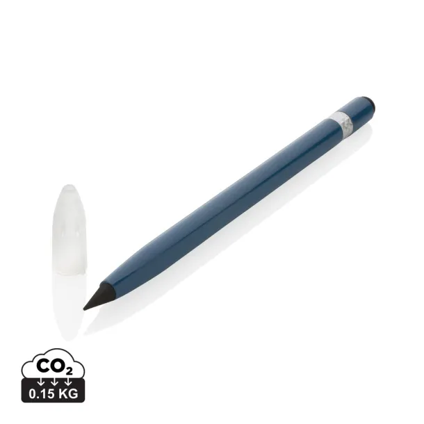  Aluminum inkless pen with eraser - XD Collection Plava