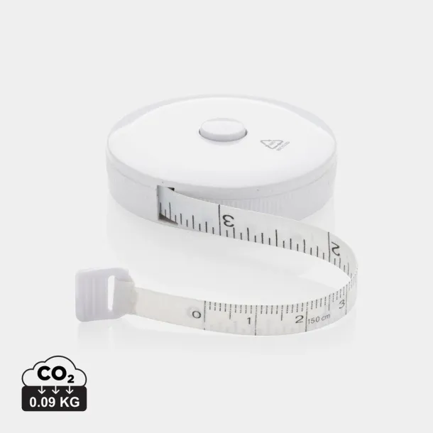  RCS recycled plastic tailor tape - XD Collection White