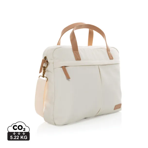  Impact AWARE™ torba za laptop od recikliranog platna, 15,6" - XD Collection Prirodna