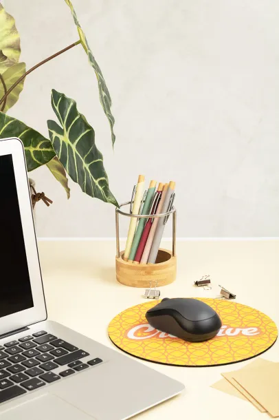 CreaFelt Cursor Round RPET mouse pad White
