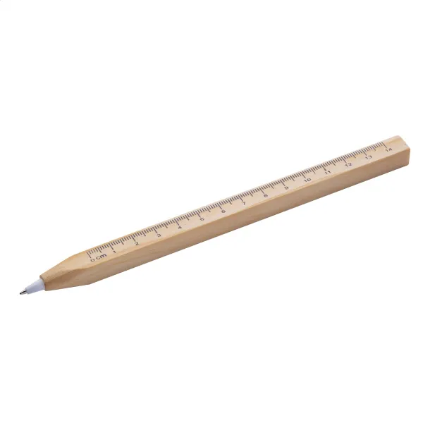 Burnham ballpoint pen with ruler Natural