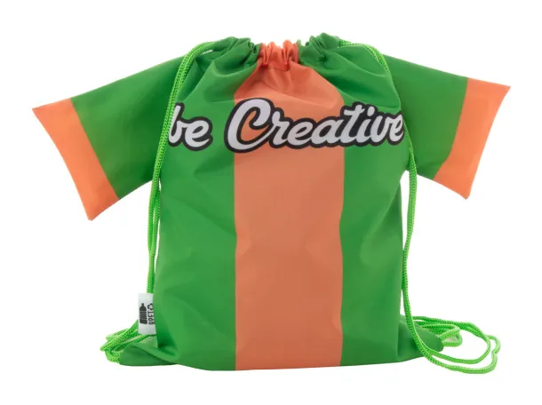 CreaDraw T Kids RPET custom drawstring bag for kids Green
