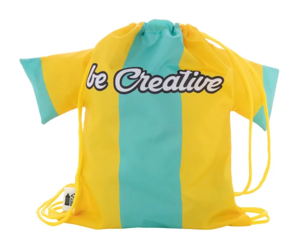 CreaDraw T Kids RPET custom drawstring bag for kids Yellow