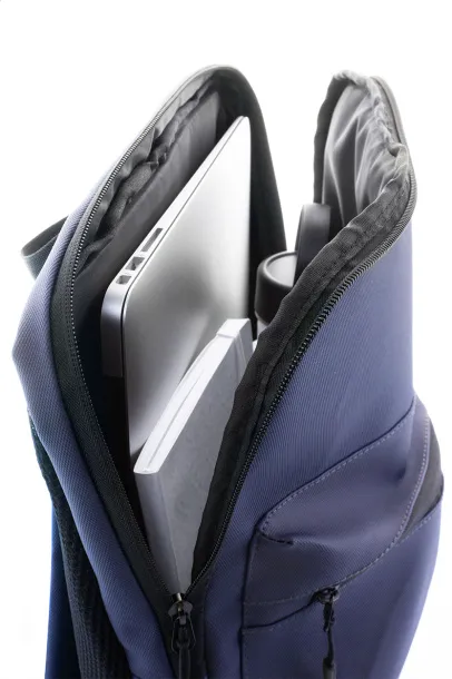 Slippu RPET vodootporni ruksak za 15" laptop Tamno plava