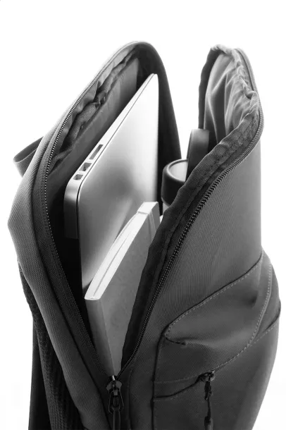 Slippu RPET vodootporni ruksak za 15" laptop Crna