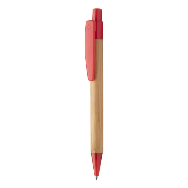 Colothic bamboo ballpoint pen Red Natural