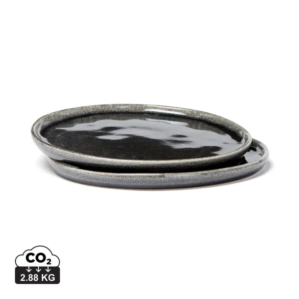  VINGA Nomimono plate 26,5 cm, 2 pcs set - Vinga Black
