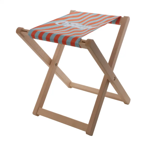 Nissi custom beach stool White Natural