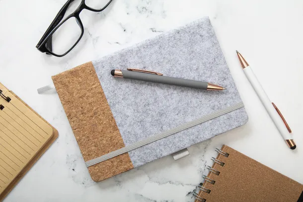 Corfel RPET notebook Grey