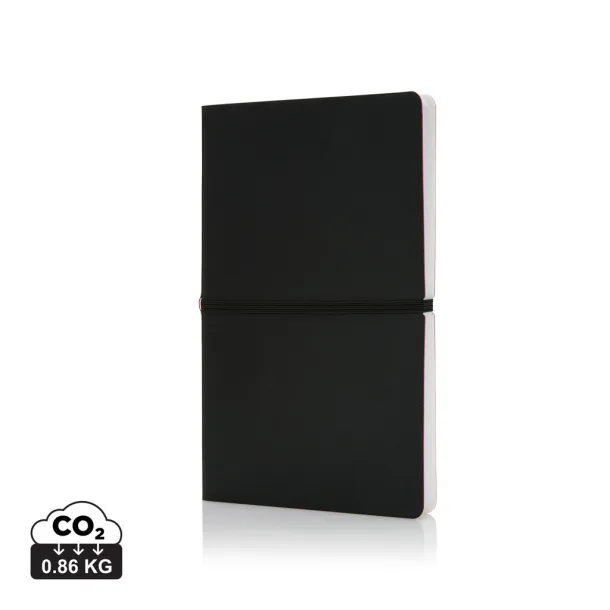  Luksuzni A5 notes s mekim uvezom - XD Collection Crna