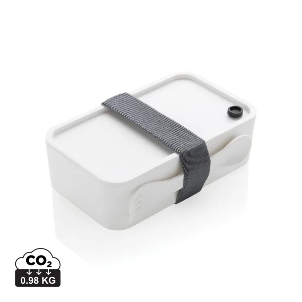  PP lunchbox with spork - XD Collection White