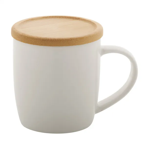 Hestia porcelain mug White
