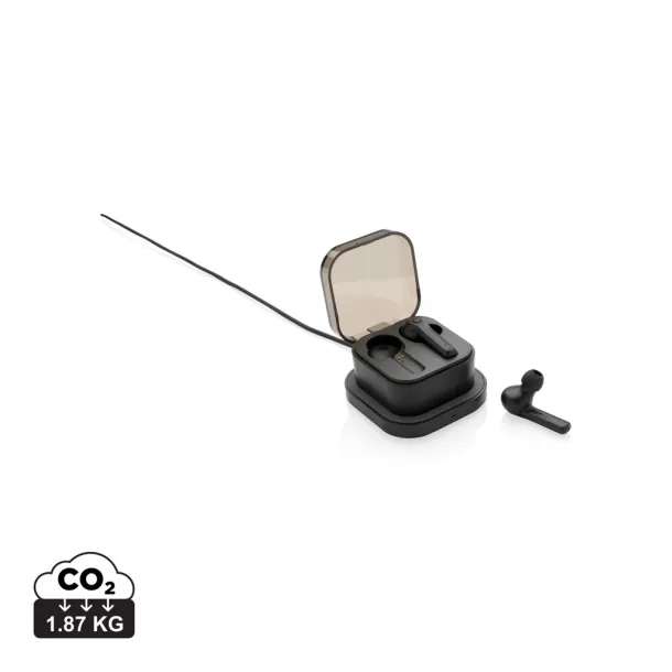  TWS earbuds in wireless charging case - XD Collection Black