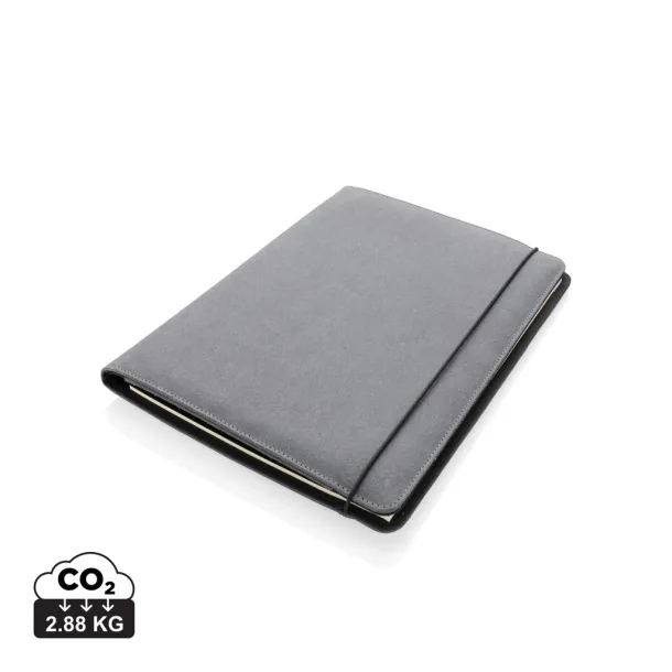 Recycled leather portfolio A4 - XD Collection Grey