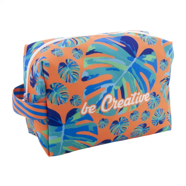CreaBeauty Carry RPET personalizirana toaletna torbica Bijela