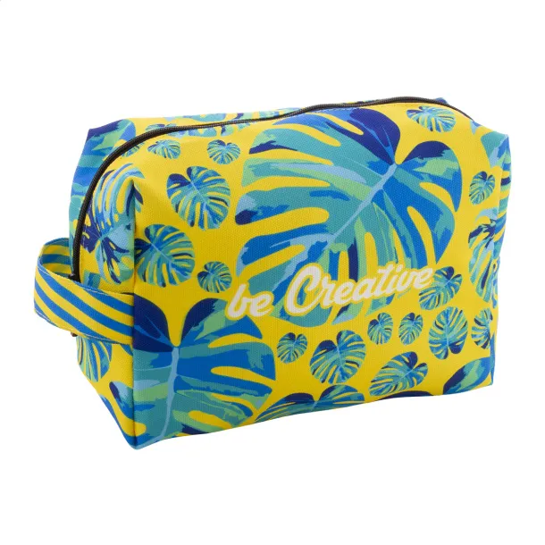 CreaBeauty Carry RPET personalizirana toaletna torbica Crna Bijela