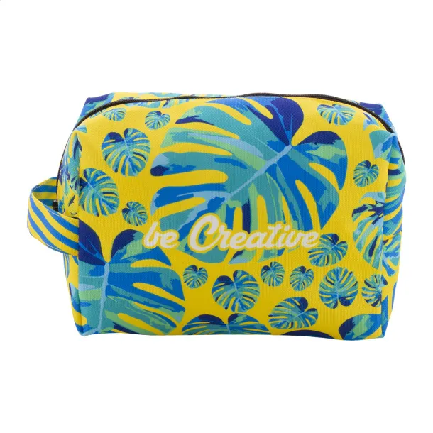 CreaBeauty Carry RPET custom cosmetic bag Black White