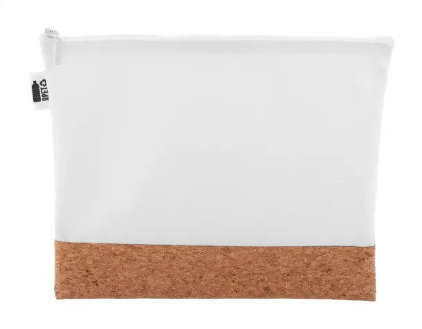CreaBeauty Cork L RPET personalizirana toaletna torbica Bijela Prirodna