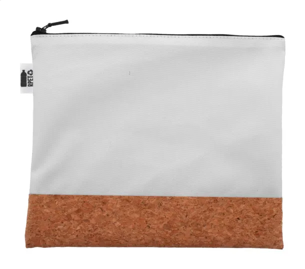 CreaBeauty Cork L RPET personalizirana toaletna torbica Crna Prirodna